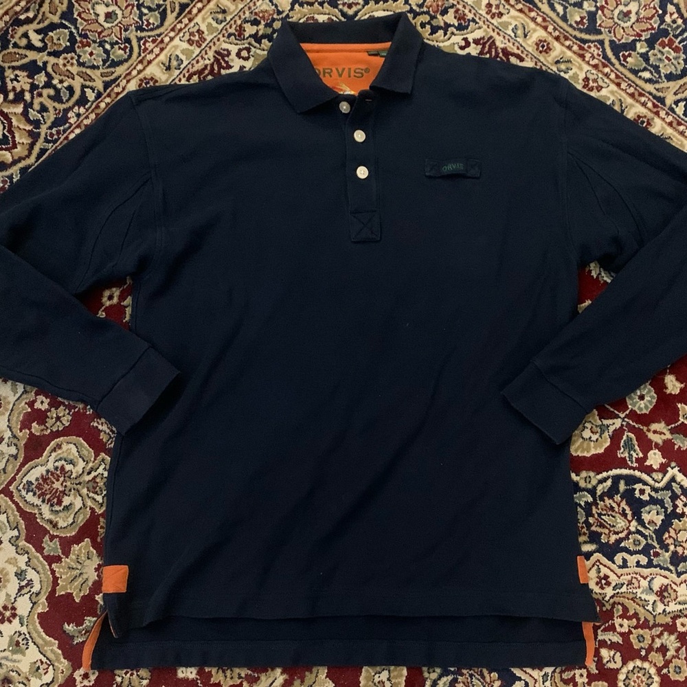 ORVIS LS Heavy Cotton 3 Button Jersey